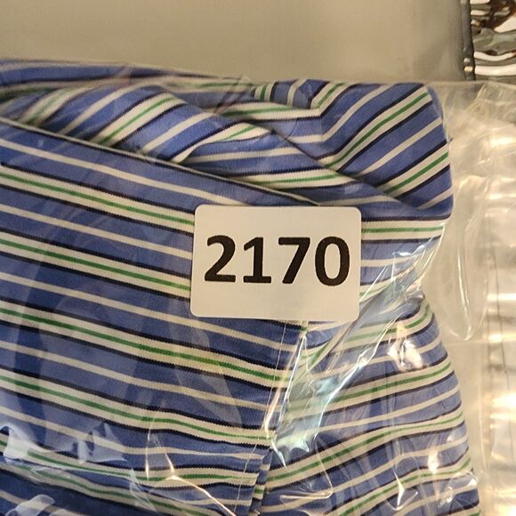 Polo Ralph Lauren 2XLT Classic Fit Blue Striped Button Down Shirt Green Pony - Picture 14 of 14